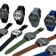 Trade Shop - Orologio Cronografo Uomo 45 Mm Impermeabile Con Cinturino Sportivo E Design Sport-luxury -
