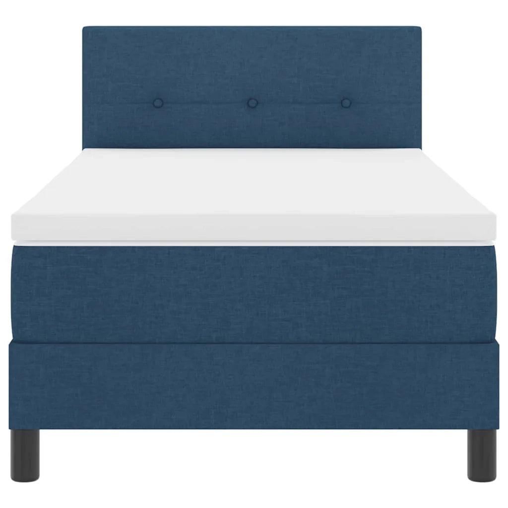 Letto a molle con materasso con led Blu 100 x 200 cm Tessuto 3342190