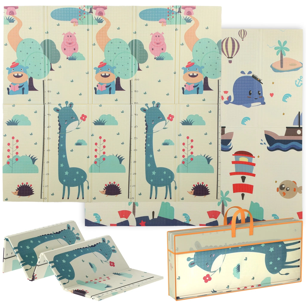 Tappeto Pieghevole Reversibile ¨C Minimal ¨C 196x176x1.5 cm Multicolore