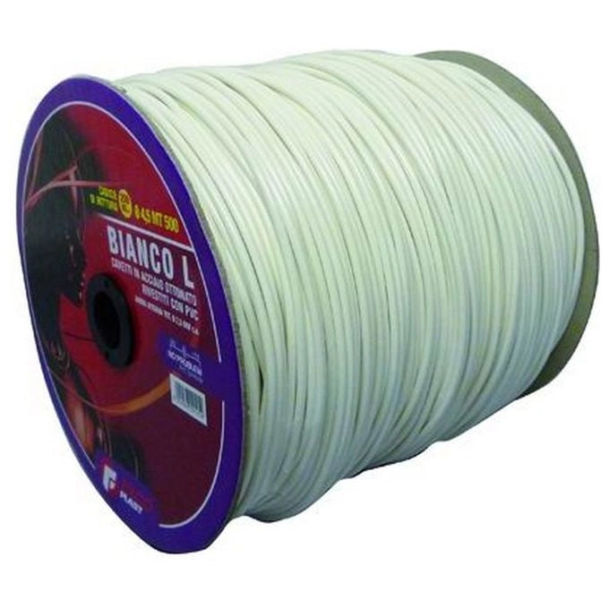 Filomat 920010 Cavetto per Stendere Bobina 500 mt 4.5 x 2.5 mm colore Bianco
