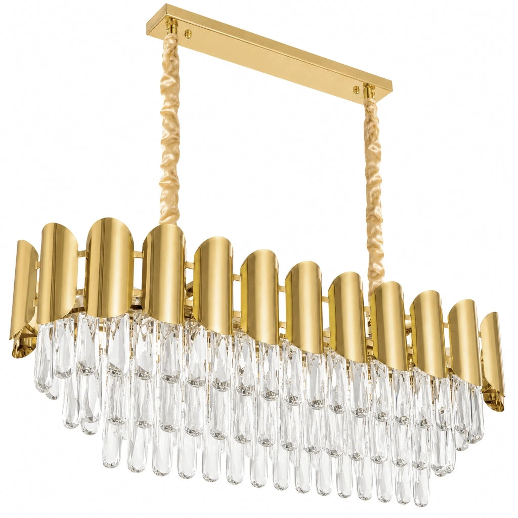 Lampada A Sospensione In Cristallo Swe101-cp Gold