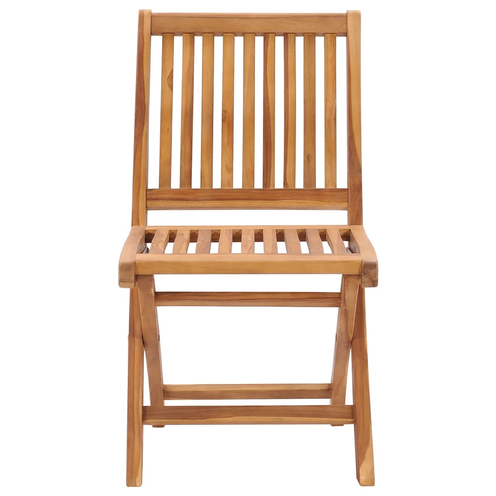 Sedie da Giardino Pieghevoli con Cuscini 4 pz Massello di Teak 3072828