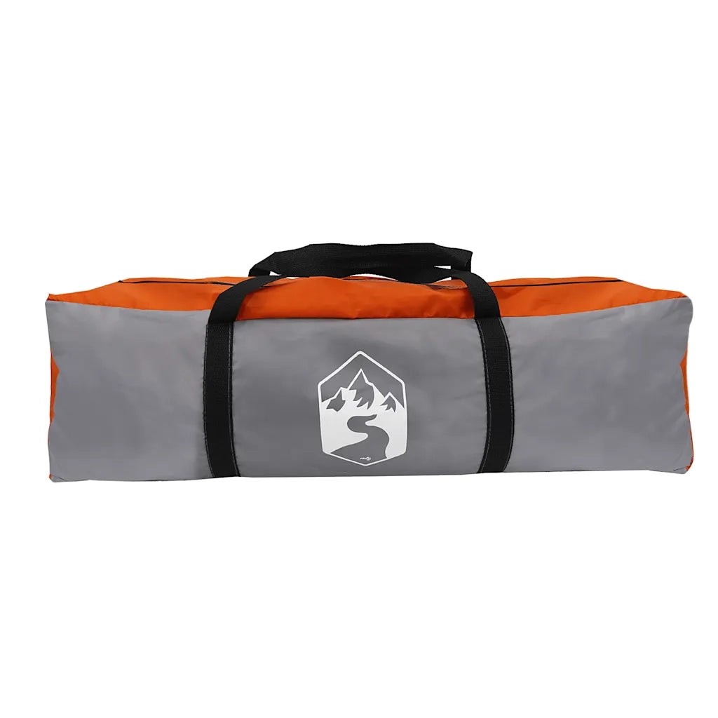 Tenda Familiare Tipi 6 Persone Grigia e Arancione Impermeabile
