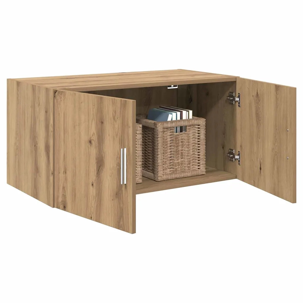 Armadietto a Muro | Mobile a Parete rovere artigianale 80 x 42.5 x 40 cm