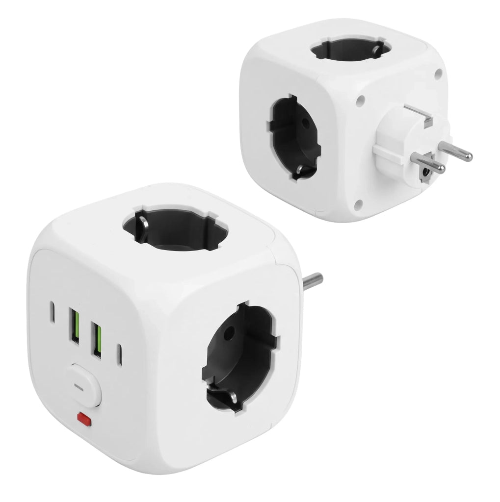 Adattatore Multipresa Cubico 7-in-1 Jnh019 White