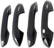 Copertura per Maniglia Esterna - Protezione e Decorazione - Maniglione Sticker - Fibra di Carbonio - ABS - 4 Pezzi
