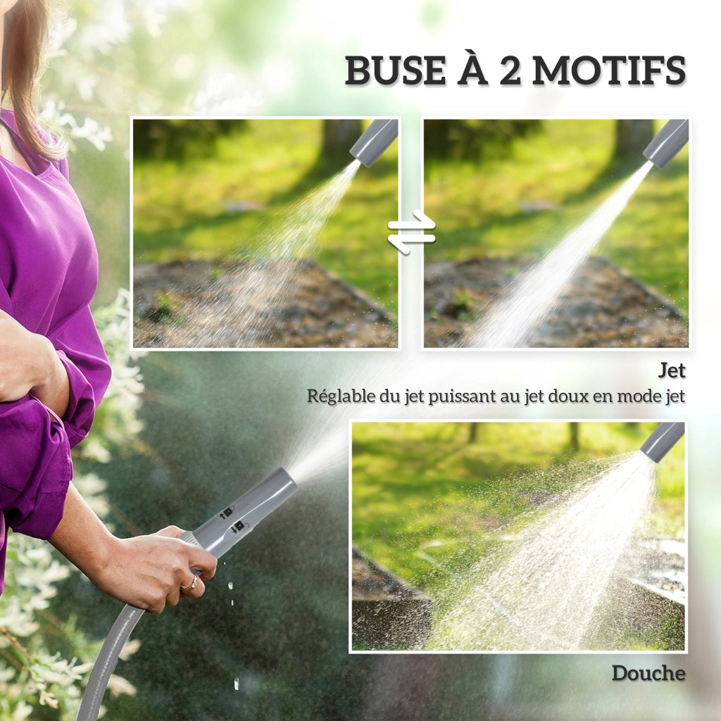 Avvolgitubo da giardino 20m con lancia regolabile ¨C Xylo ¨C kit irrigazione esterno