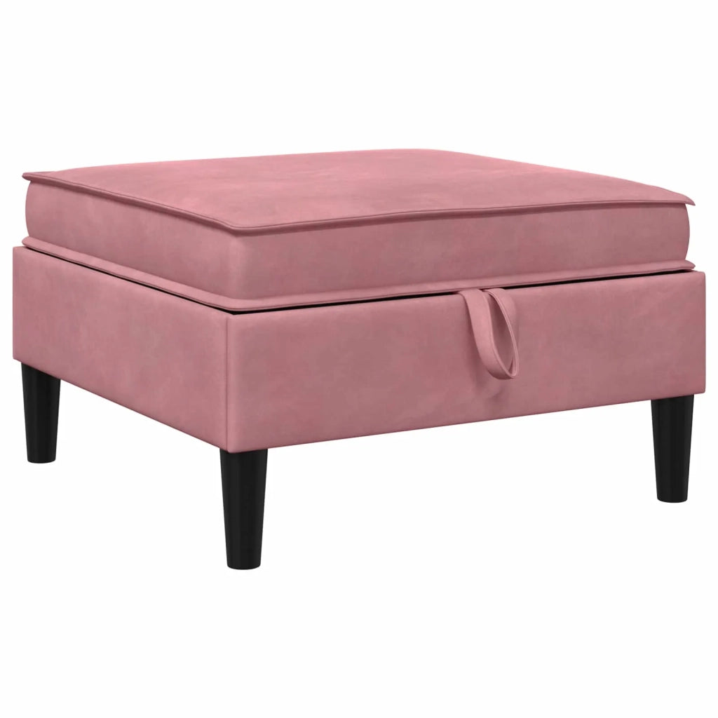 Set di mobili per il soggiorno con cuscino 6 pcs Rosa Velluto 3413747