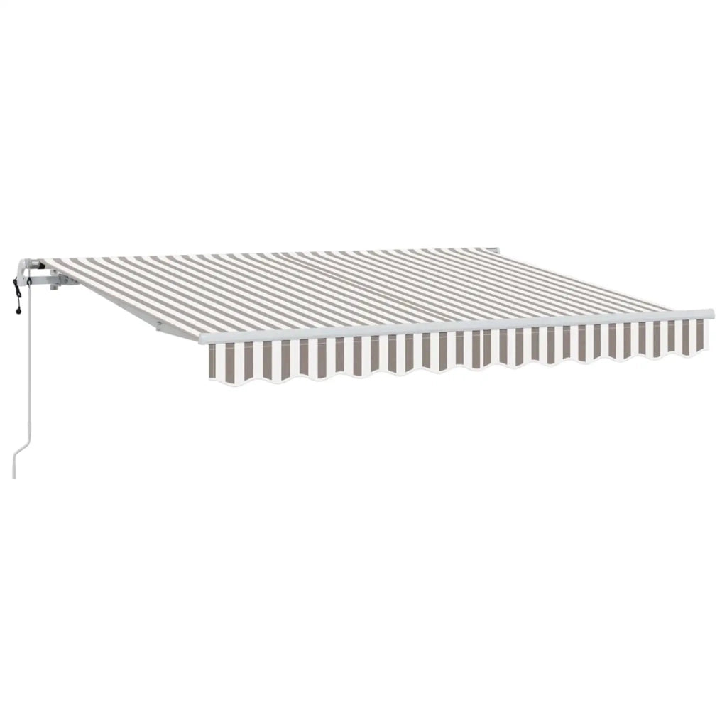 Tenda retrattile Grigio chiaro e bianco 500 × 350 cm 3426423