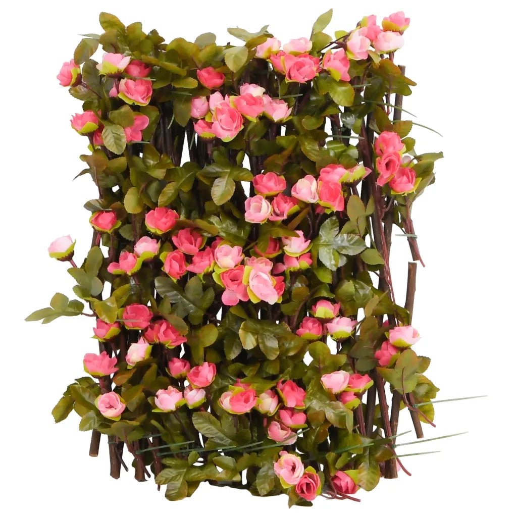 Traliccio Edera Artificiale Espandibile 5 pz Rosa Scuro 180x20cm CFW6477117