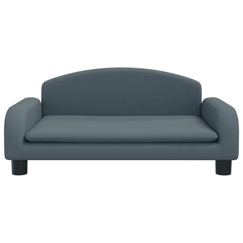 Divano per Bambini Grigio Scuro 70x45x30 cm in Tessuto 3196359