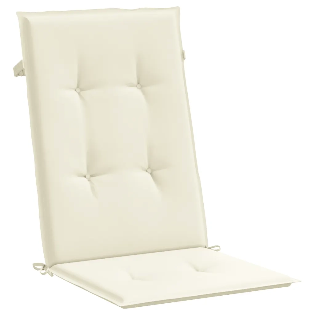 Cuscini per Sedie 6 pz | Cuscini per sedie Crema 120x50x3 cm in Tessuto