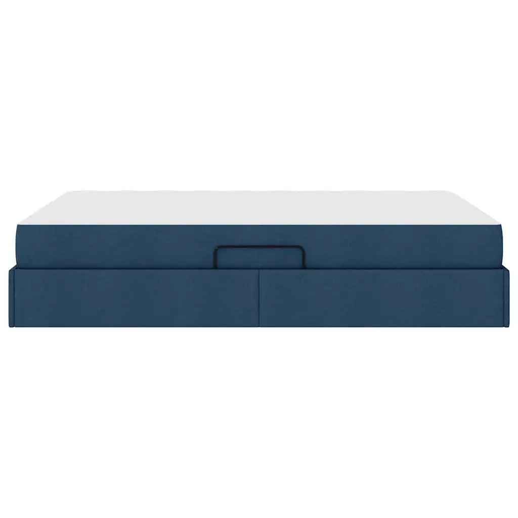Letto con contenitore e materasso Blu 140 x 200 cm Poliestere 3399669