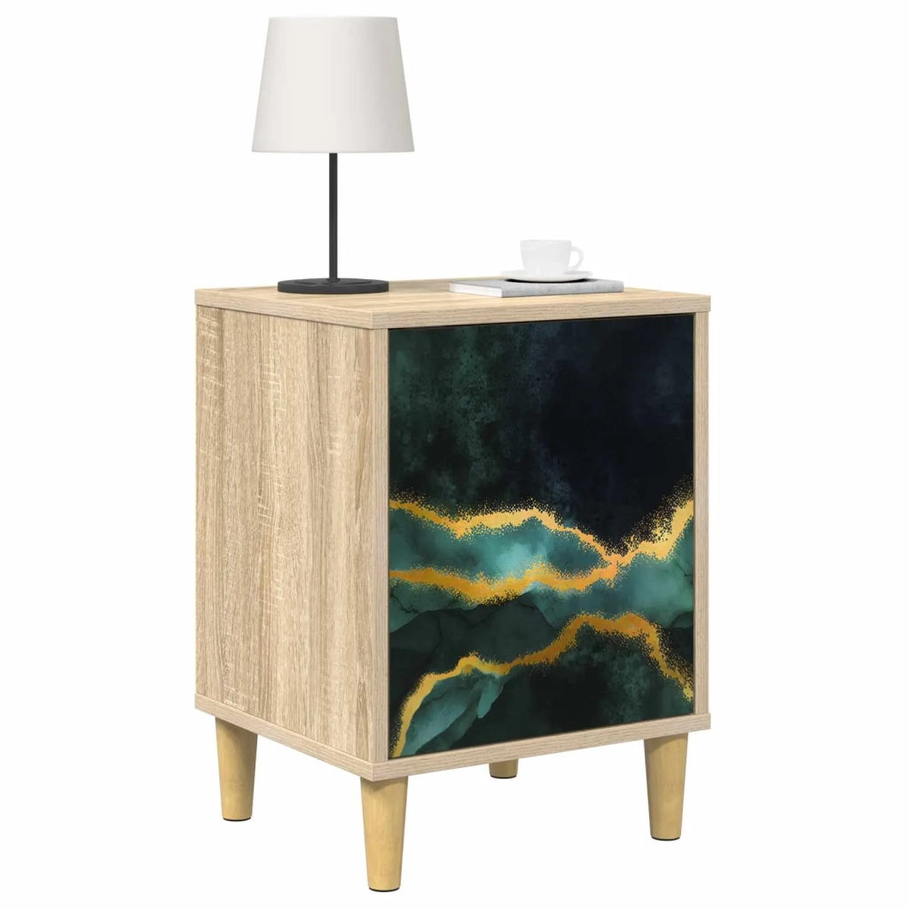 Armadio da Notte WIJHE Rovere Sonoma 36 x 33 x 50 cm 8007199