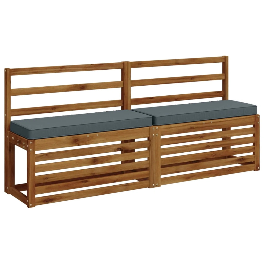 Cuscini per Panchina a 2 Pezzi VUGHT 2 pcs 100% Poliestere Blu 950425
