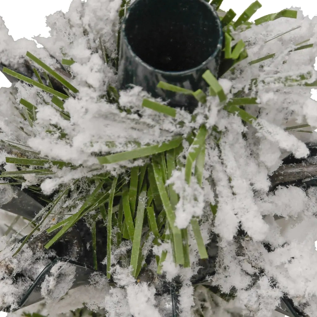 Albero Natale | Decorazioni natalizie Artificiale Incernierato con Neve Fioccata 240 cm