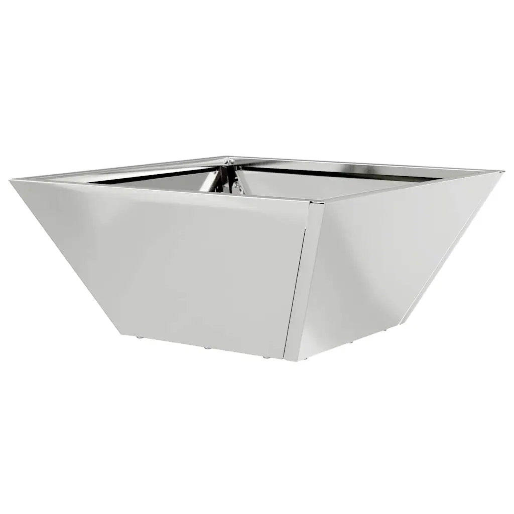 Vaso da giardino 5 pcs Argento 35 x 35 x 15 cm Acciaio zincato 873807