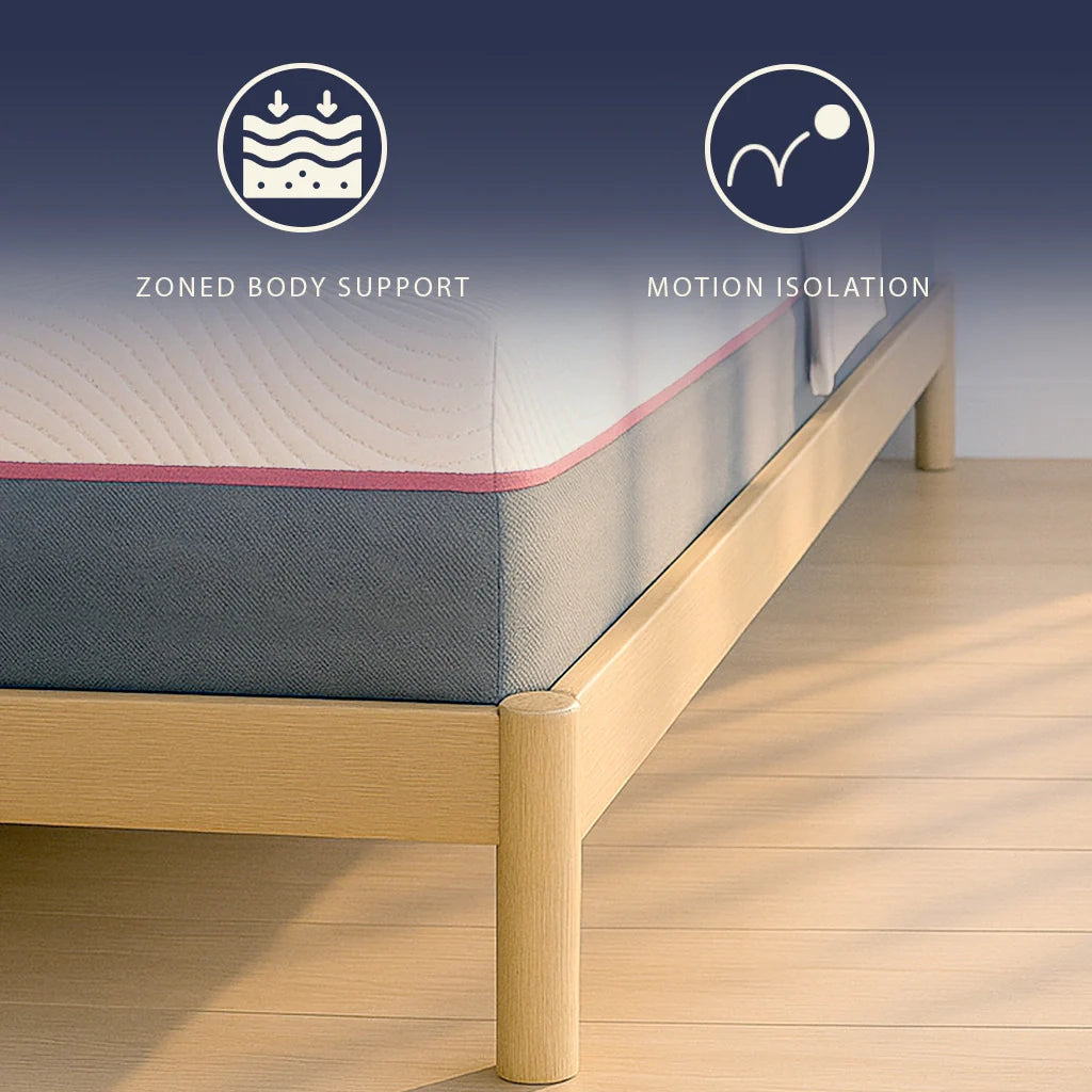 Materasso 90x190 Memory Breeze e Molle Insacchettate | Altezza 30 cm |  Sfoderabile, Anallergico e Traspirante | Made in Italy