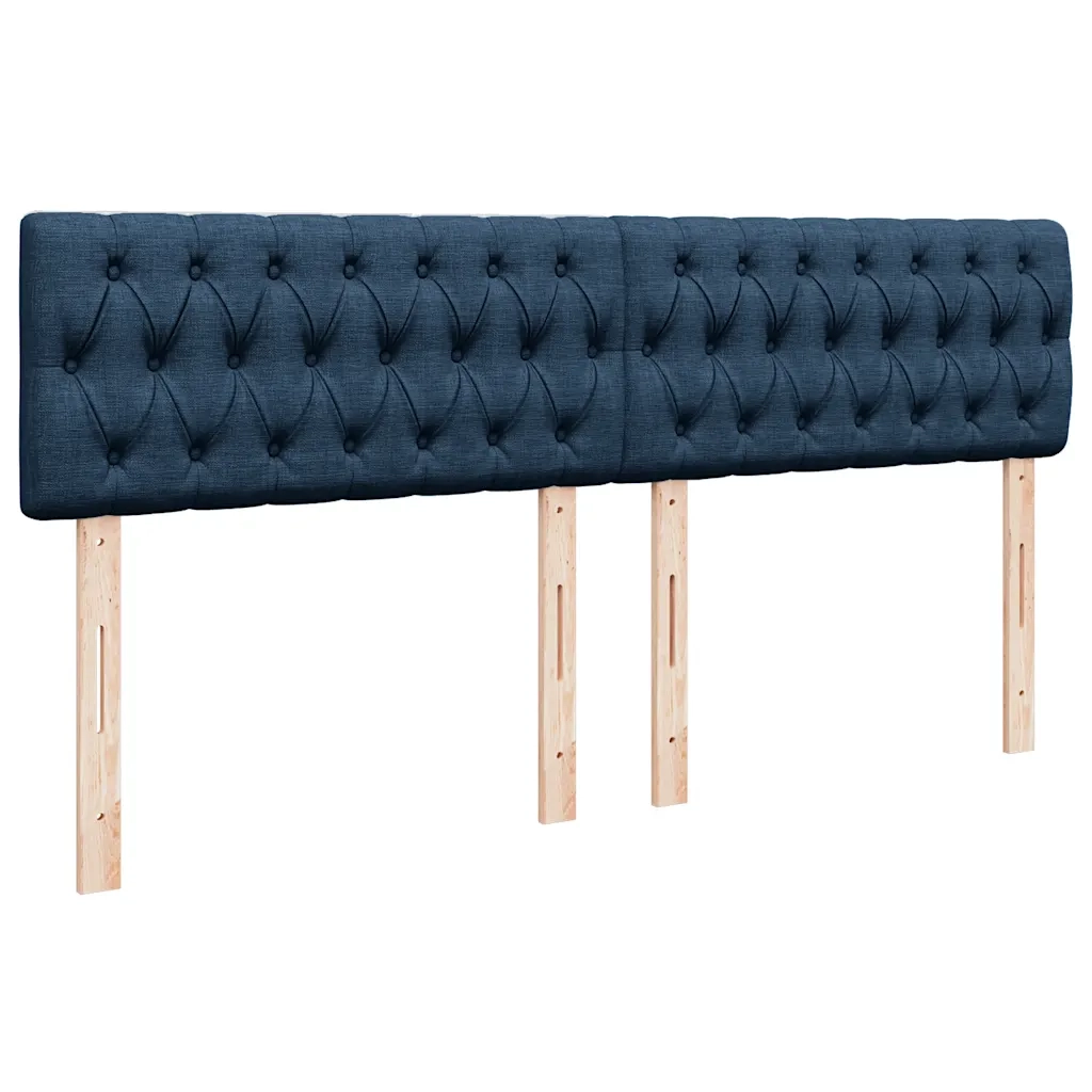 Giroletto a Molle con Materasso Blu 200x200 cm in Tessuto 3287188