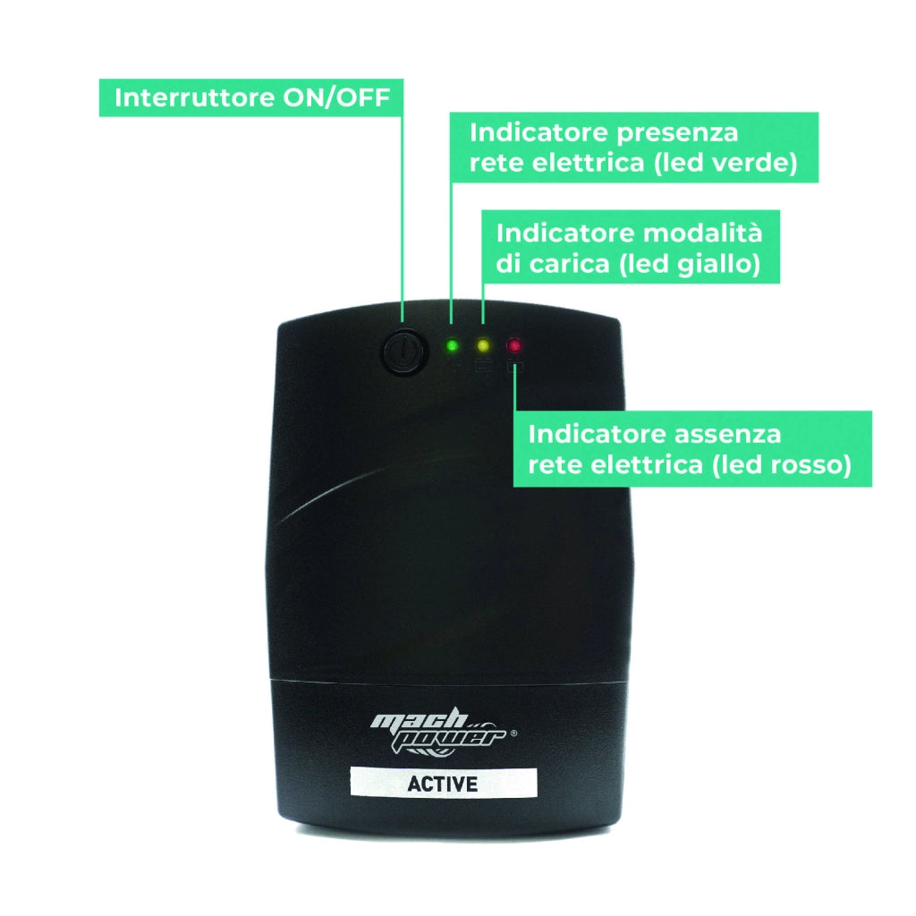 UPS GRUPPO DI CONTINUITÀ 1000VA/510W