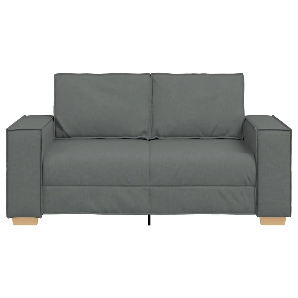 Divano a 2 posti Grigio scuro 160x78x84 cm in tessuto 4104971