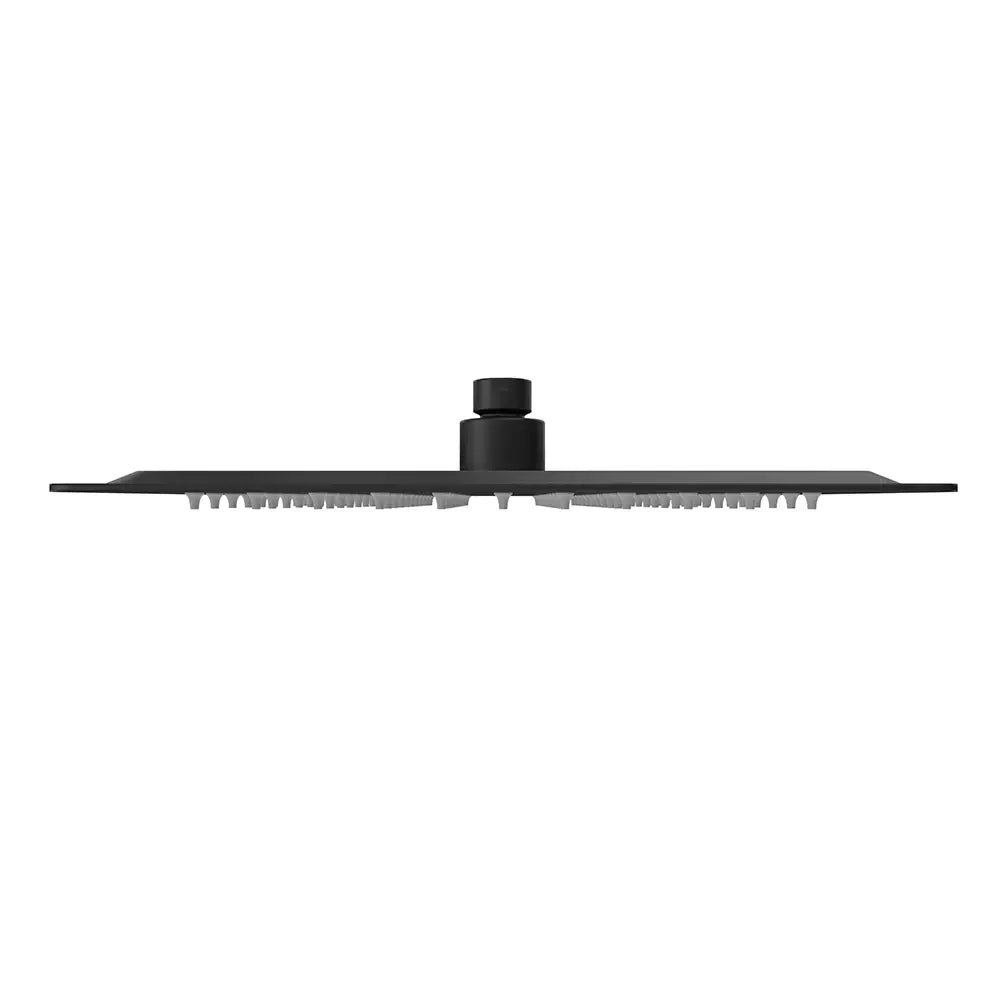 Soffione doccia quadrato ultraslim 30x30 cm orientabile nero opaco