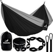 Hangmat doppia - ultraleggera - adatta per campeggio e viaggi - 2 persone - 300 x 200 cm - impermeabile