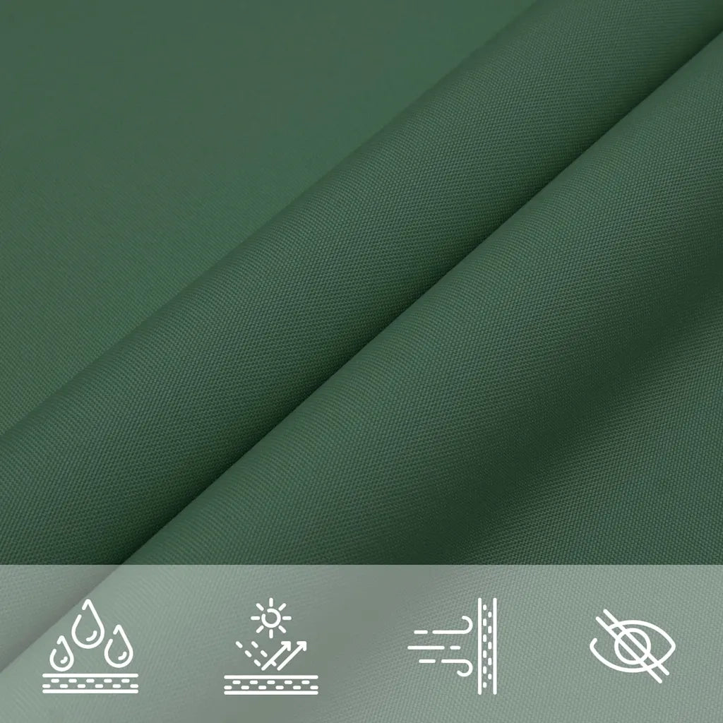 Vela Ombreggiante-Parasole a vela Tessuto Oxford Triangolare 5x5x5 m Verde Scuro