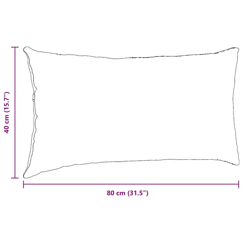 Cuscini da Divano 2 pz | Cuscini per sedie Grigio chiaro 80 x 40 cm
