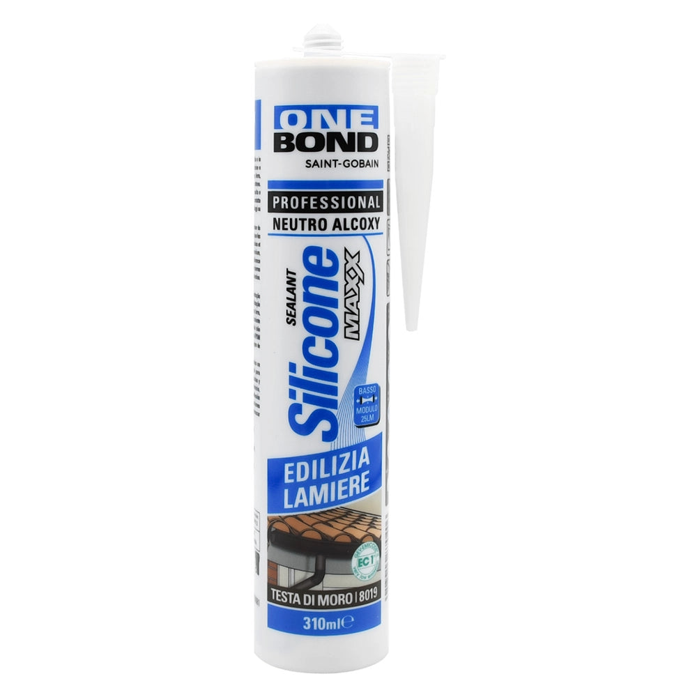 Silicone Neutro Testa di Moro (RAL 8017) Onebond 12 Pezzi 300 ml