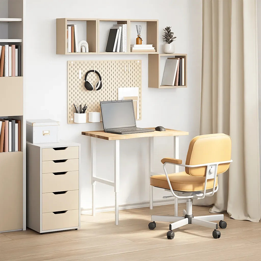 Piano Tavolo | Superficie Tavolo | Piano Scrivania 80x50x2,5 cm Rovere Massello Non Trattato