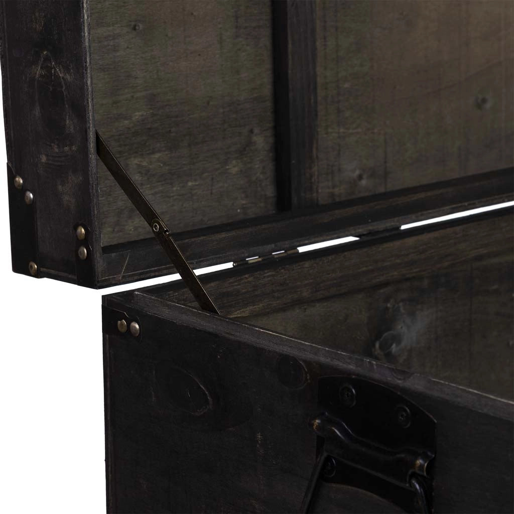 Baule legno marrone 90x45x45.5h cm