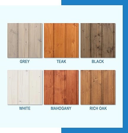 Kit di impregnanti per legno - 5 litri di colore BIANCO+ 5 litri di impregnante di colore NERO