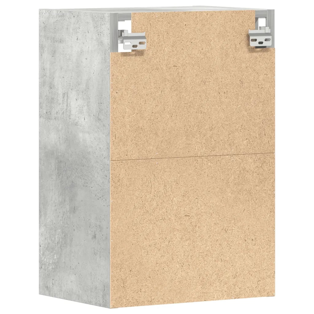 Mobiletto da cucina a parete dal design moderno 40 x 29,5 x 60 cm legno grigio cemento 02_0050450