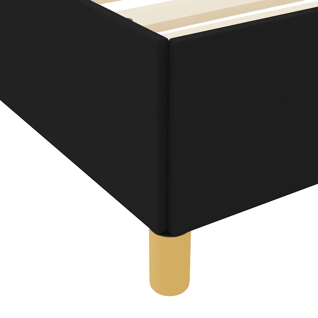 Struttura del letto con materasso Nero 200 x 200 cm Tessuto 3398964