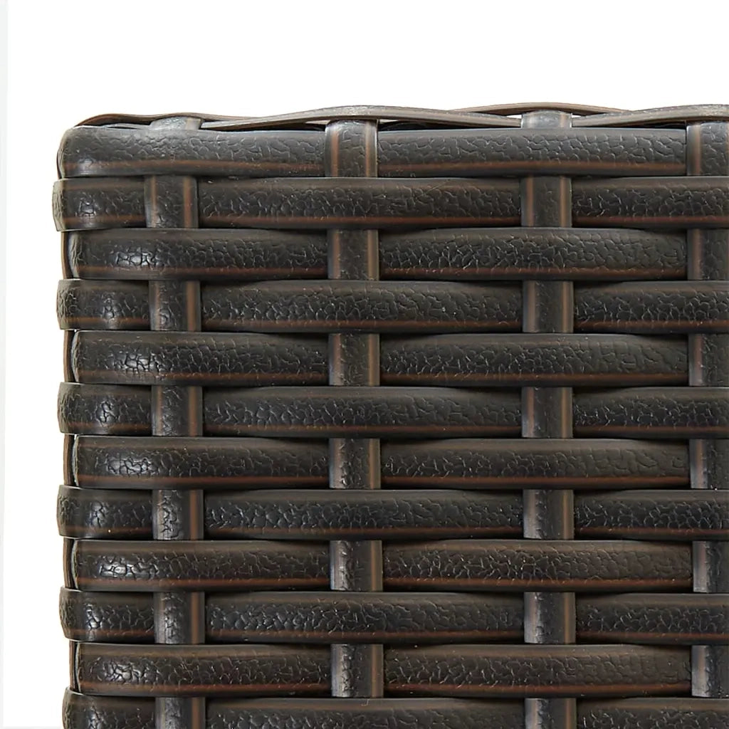 Sgabelli da Bar 2 pz in Polyrattan Marrone 362580