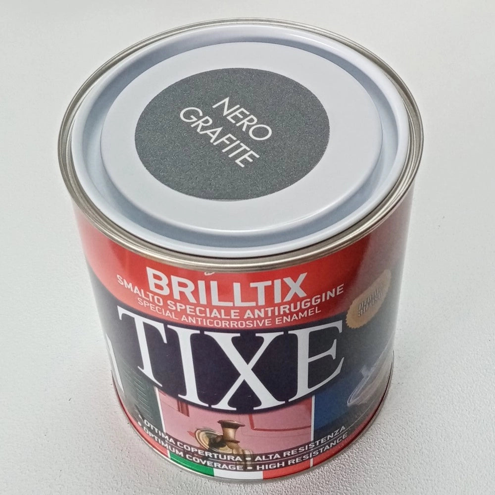 Brilltix 750ml nero grafite finitura micaceo smalto base solvente diretto su ruggine