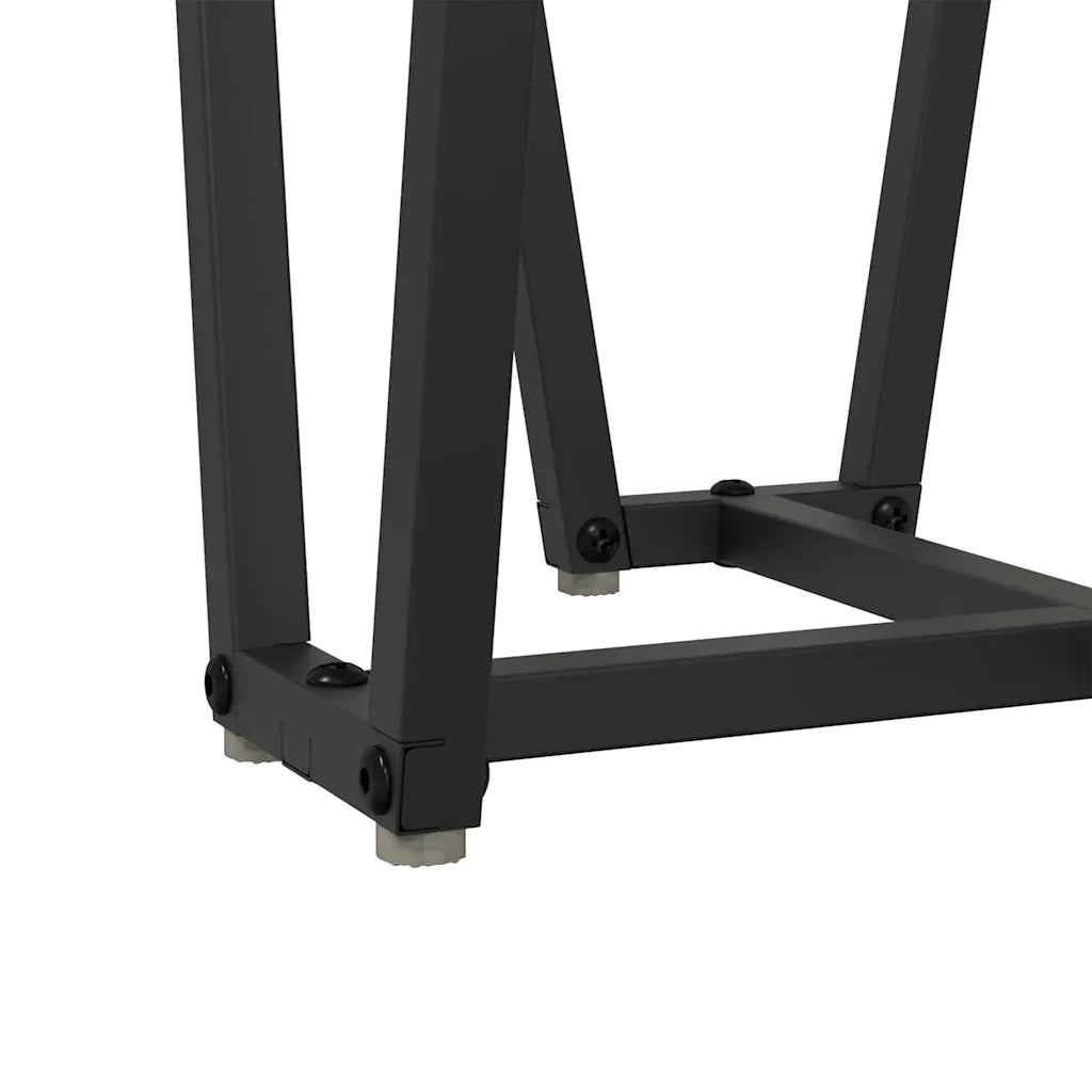 Set tavolini 2 pz | Tavolo laterale Legno Antico e Nero