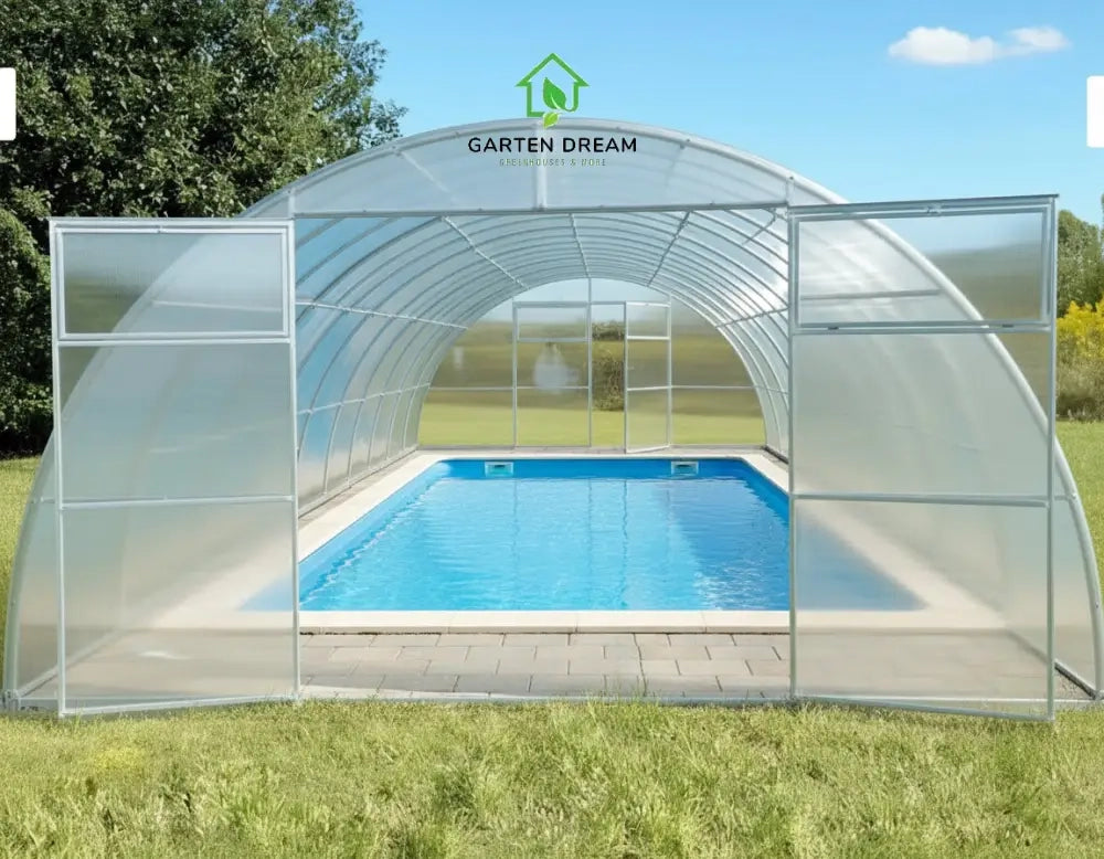 Copertura per Piscina Garten Dream SIGMA 4x10 m con Policarbonato 4 mm