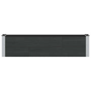 Fioriere | Cassetta per fiori | Letto rialzato da giardino Nero 150 x 30 x 36 cm