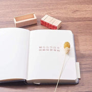 Stampi in legno - DIY - Scrapbook - Set - Diario - 12 pezzi - Mini - Carini - Scatola in legno - Vita - Adatto per Diario Scrapbook - Scatola in legno - Set con 12 pezzi
