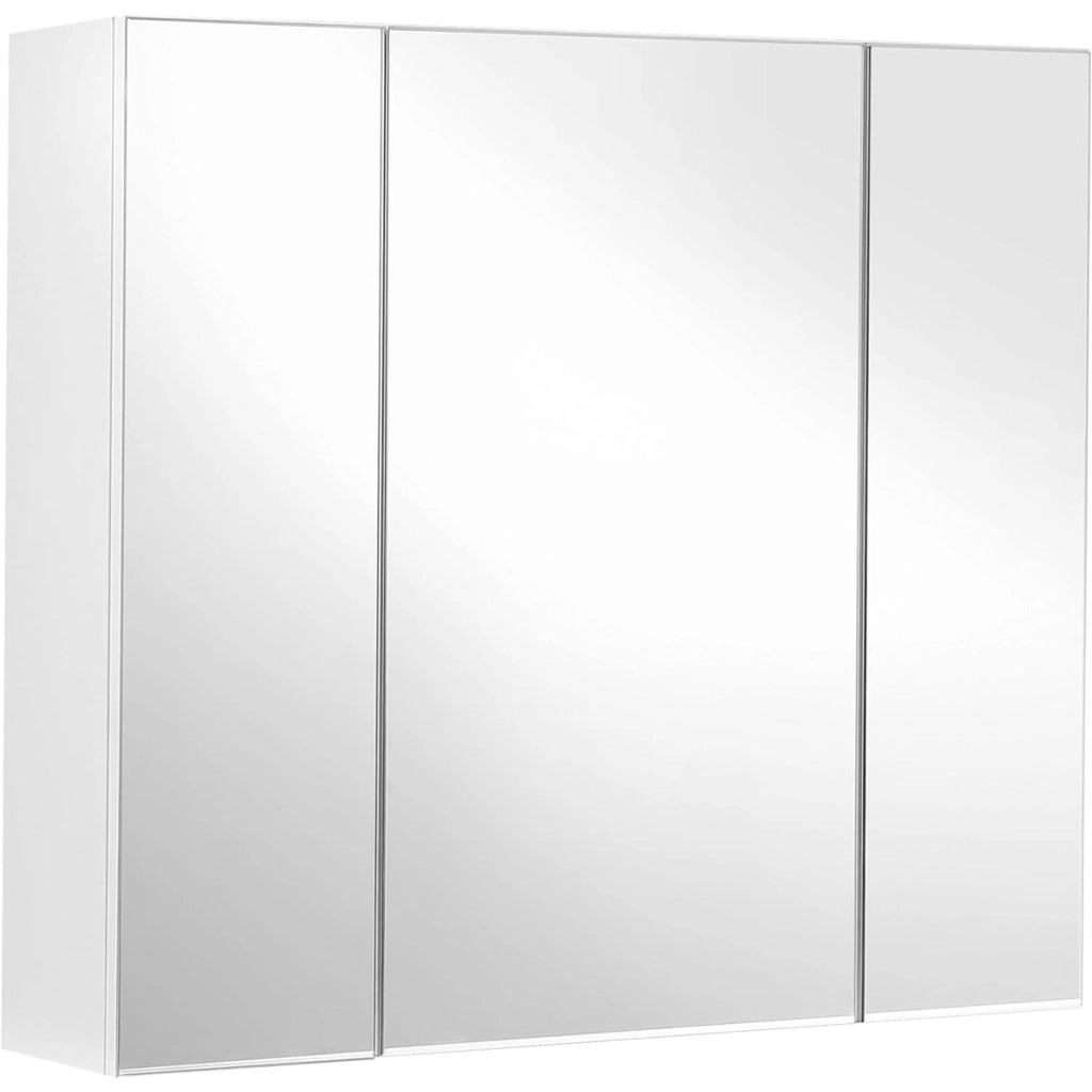 Mobiletto pensile da bagno con 3 ante a specchio