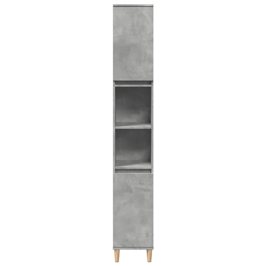 Set Mobili da Bagno 3 pz Grigio Cemento in Legno Multistrato 3324949