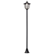 Lampada da Giardino LED Solar ¨C Minimal ¨C Plastica 177 cm Nero