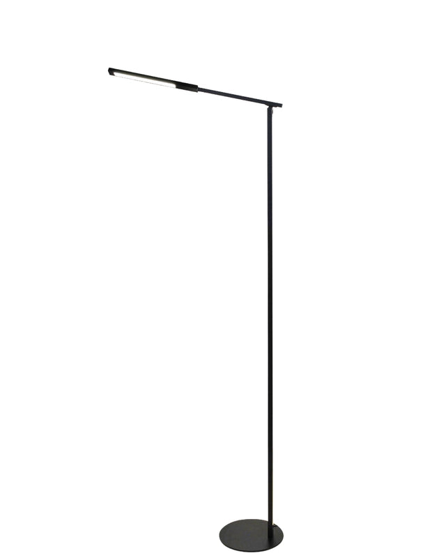 Ideal - Piantana a Led Nera orientabile in metallo H.130 cm Fabas Luce - Luce a led 10W integrata CCT (3000K 4000K 5000K 6000K)