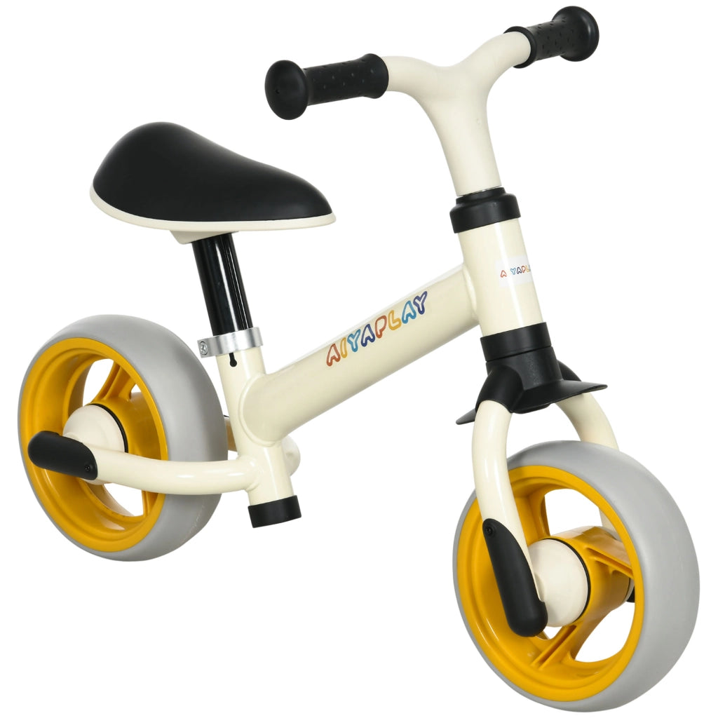 Bicicletta di Equilibrio Bambini ¨C zephmum ¨C Bianco e Arancio 66.5x34x47 cm
