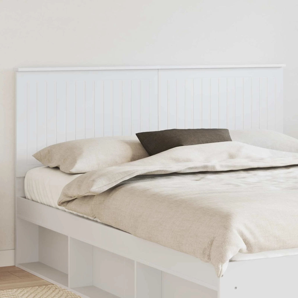 Testiera | Testata con Testiera | Testata Bianco 160 cm Legno multistrato