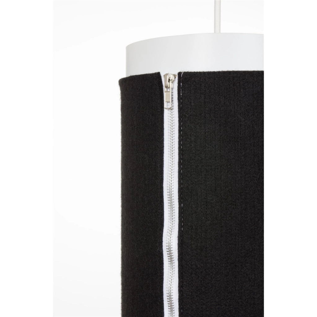 Lampada a sospensione Zip Star Medium in feltro antracite