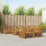 Set di divani da esterno 9 pcs Naturale 3373679