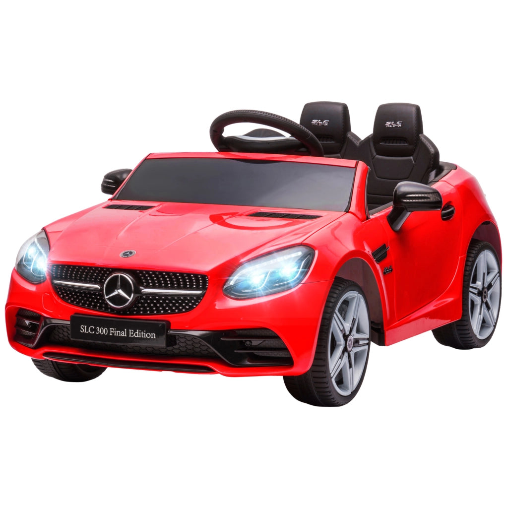 Auto Bambini Mercedes SLC 300 Telecomando ¨C zephmum ¨C Rosso PP e Metallo 107x62.5x44 cm